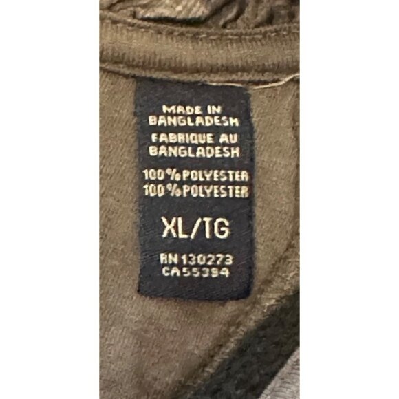 Men's Wrangler Authentics Black 1/4 Zip Pullover Jacket 100% Polyester Size XL - Picture 11 of 13